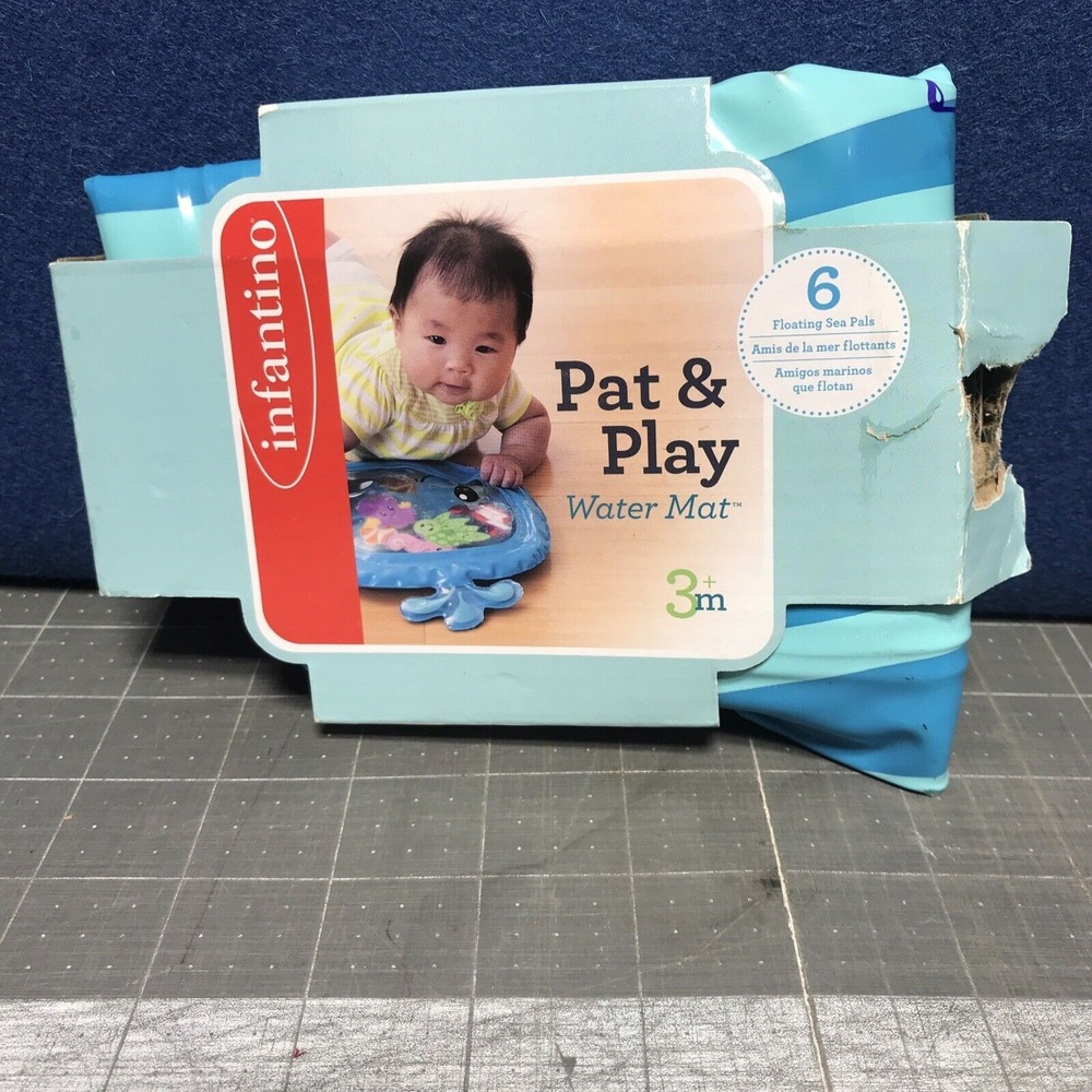 Infantino "Pat & Play" Water Mat Tummy Time Sensory Play Learning Toy 3m+